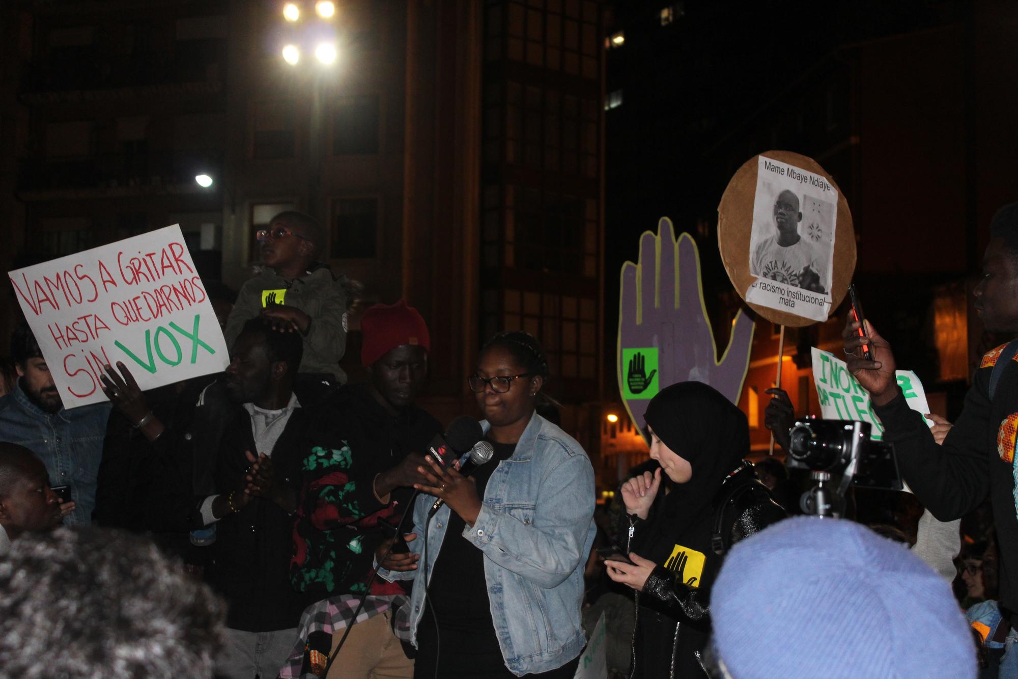 Manifestación contra el racismo en Bilbao.